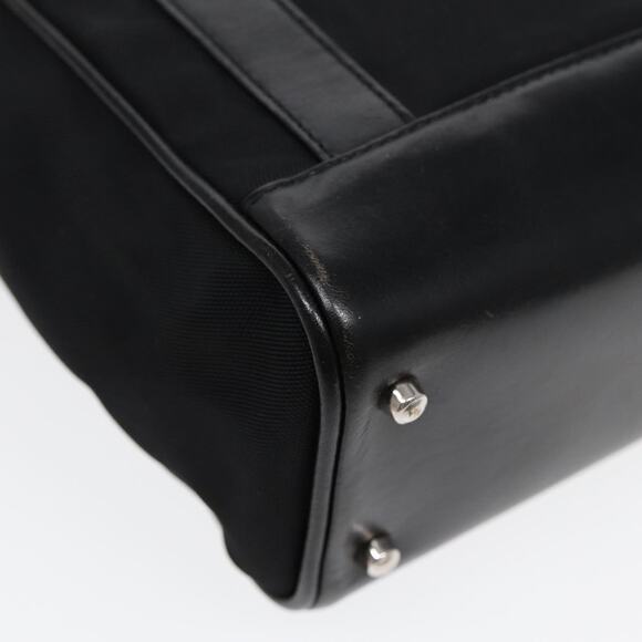 GUCCI Hand Bag Nylon Leather Black Silver 000 2854 0500 5 - Picture 13 of 16